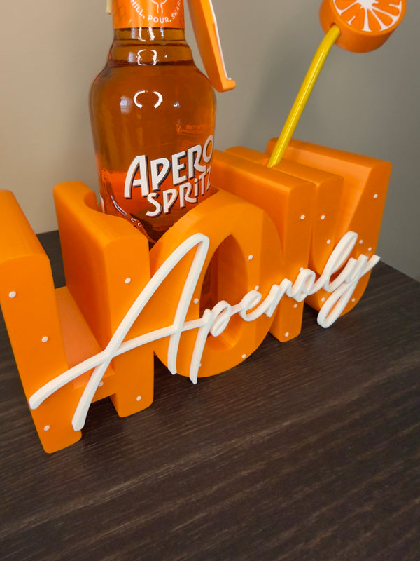Suport decorativ pentru sticla de Aperol Spritz