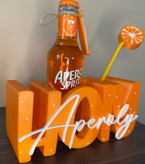 Suport decorativ pentru sticla de Aperol Spritz